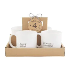 Mud Pie Funny Mugs, Set Of 4 -Hallmark popular shop Mud Pie Funny Mugs Set 43500131 02