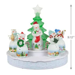Hallmark Snowtop Lodge Christmas Concert Tabletop Decoration With Light And Sound -Hallmark popular shop Musical Snowmen Ornaments Keepsake Decoration 1QFM3929 03