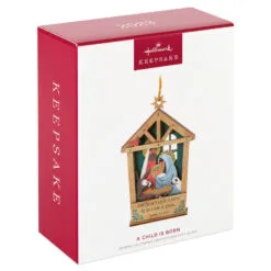 Hallmark A Child Is Born Nativity Papercraft Ornament -Hallmark popular shop Nativity Scene Wood and Paper Keepsake Ornament 1999QGO2759 04