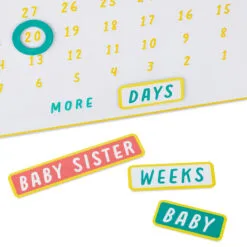 Hallmark So Excited To Meet You Magnetic Baby Countdown Board -Hallmark popular shop New Baby Pregnancy Countdown Calendar 1BBY4821 03