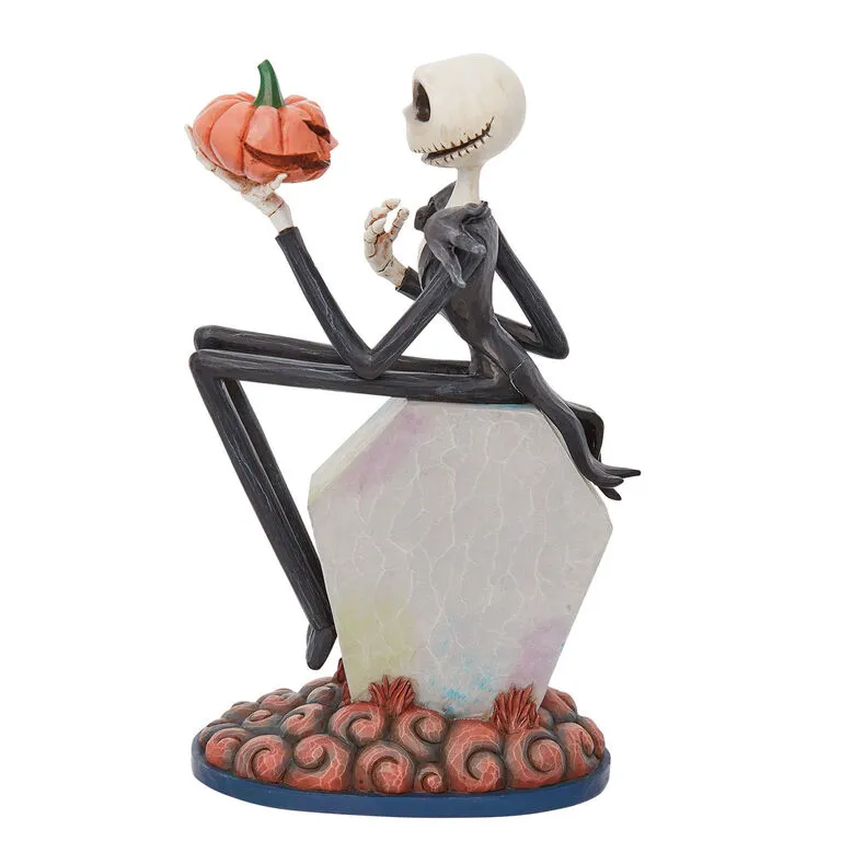 Enesco Jim Shore Disney The Nightmare Before Christmas Jack On Gravestone Figurine, 8.75" 4 Enesco Jim Shore Disney The Nightmare Before Christmas Jack On Gravestone Figurine, 8.75" - Image 2