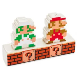 Hallmark Nintendo Super Mario Bros.® Mario And Luigi Salt And Pepper Shakers, Set Of 3 -Hallmark popular shop Nintendo Super Mario Luigi Salt And Pepper Shaker Set 1NIT1001 02