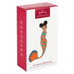 Hallmark Mythical Mermaids Ornament -Hallmark popular shop Orange and Blue Mermaid Keepsake Ornament 1799QXR8257 04