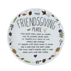 Enesco Our Name Is Mud Friendsgiving Plate