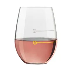 Party Hat Lampshade Stemless Wine Glass, 16 Oz. -Hallmark popular shop Party HatLampshade Stemless Wine Glass PWSC6003 02