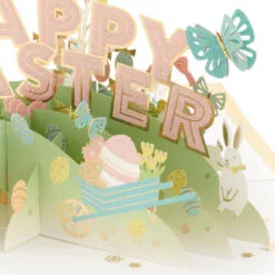 Hallmark Happy Surprises 3D Pop-Up Easter Card -Hallmark popular shop Pastel Eggs 3D PopUp Easter Card 1299IRC7072 04