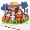 Hallmark Peanuts® Trick Or Treat 3D Pop-Up Halloween Card -Hallmark popular shop Peanuts Gang Snoopy 3D PopUp Halloween Card 1499IEH6991 01