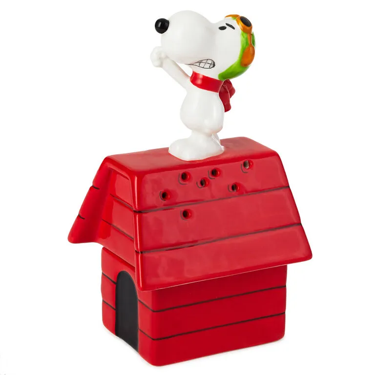 Hallmark Peanuts® Flying Ace Snoopy Stacked Salt And Pepper Shakers, Set Of 2 3 Hallmark Peanuts® Flying Ace Snoopy Stacked Salt And Pepper Shakers, Set Of 2
