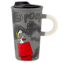 Hallmark Peanuts® Flying Ace Snoopy Color Changing Travel Mug, 16 Oz. -Hallmark popular shop Peanuts Snoopy Flying Ace Color Change Travel Mug 1PAJ3528 04