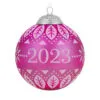 Hallmark Christmas Commemorative 2023 Glass Ball Ornament -Hallmark popular shop Pink Glass Ball 2023 Keepsake Ornament 2299QXR8127 01