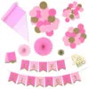 Hallmark Color Pop Party Decor Kit, Pink And Gold -Hallmark popular shop Pink and Gold Party Supplies Banner Decorations 5CLP1019 01