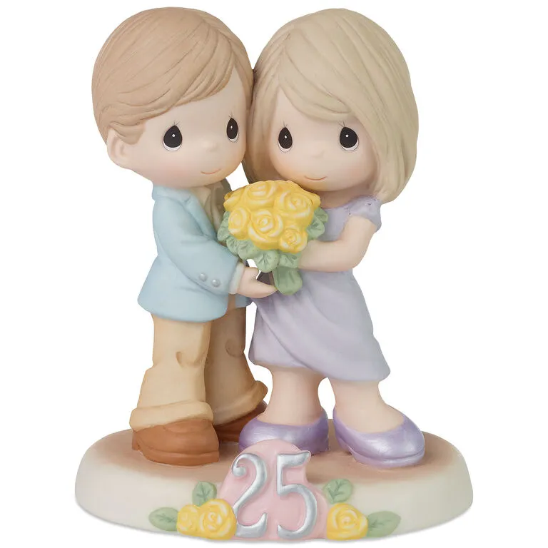 Precious Moments Twenty-Five Happy Years Together Figurine, 5.1" 3 Precious Moments Twenty-Five Happy Years Together Figurine, 5.1"