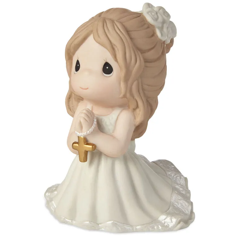 Precious Moments First Communion Kneeling Girl Mini Figurine, 4" 3 Precious Moments First Communion Kneeling Girl Mini Figurine, 4"