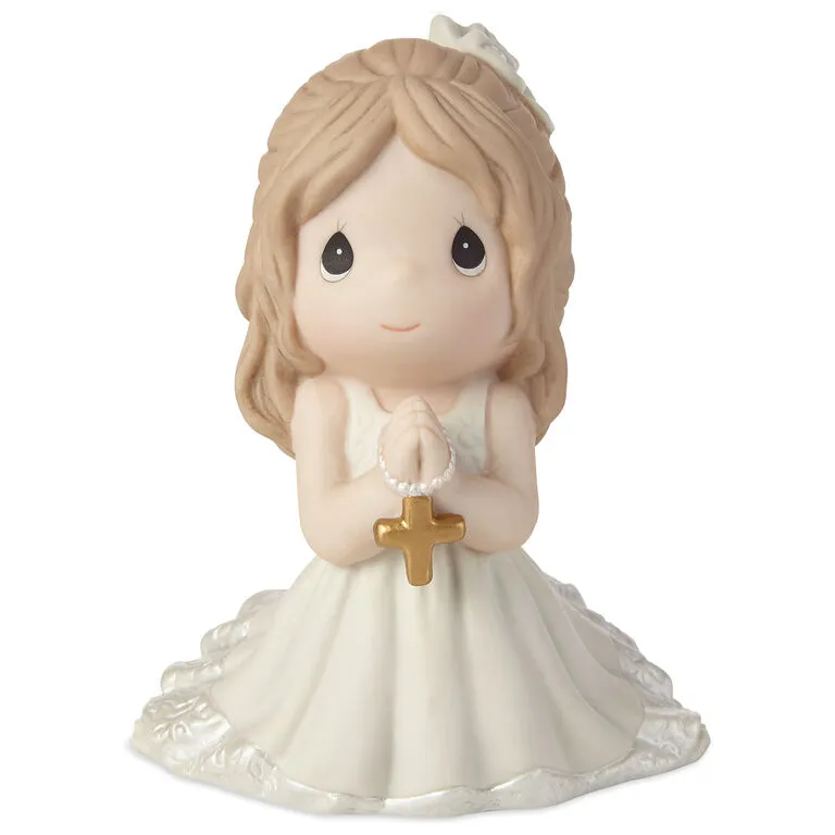 Precious Moments First Communion Kneeling Girl Mini Figurine, 4" 4 Precious Moments First Communion Kneeling Girl Mini Figurine, 4" - Image 2