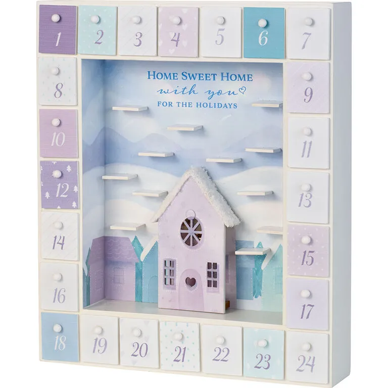 Precious Moments Winter Moments Light-Up Advent Calendar, 11.8" 3 Precious Moments Winter Moments Light-Up Advent Calendar, 11.8"