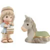 Precious Moments Little Drummer Boy And Donkey Figurines, Set Of 2 -Hallmark popular shop Precious Moments Little Drummer Boy and Donkey Figurines 229301 01
