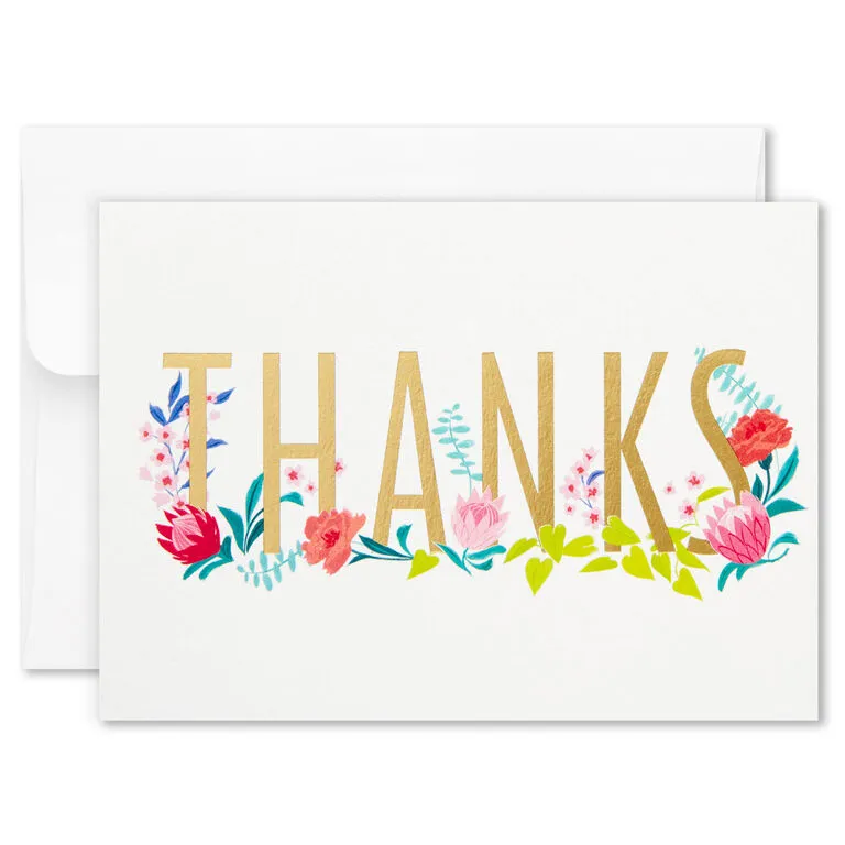 Hallmark Pretty Floral Assorted Blank Thank-You Notes, Box Of 24 5 Hallmark Pretty Floral Assorted Blank Thank-You Notes, Box Of 24 - Image 3