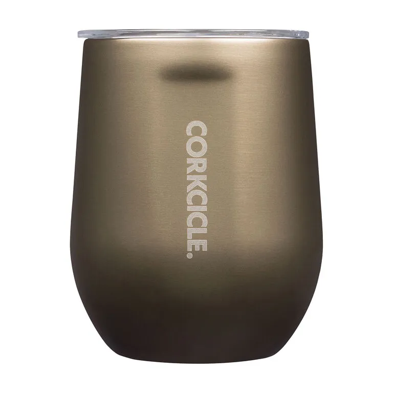 Corkcicle Prosecco Stainless Steel Stemless Wine Glass Cup, 12 Oz. 3 Corkcicle Prosecco Stainless Steel Stemless Wine Glass Cup, 12 Oz.