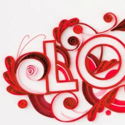 Hallmark With All My Heart Quilled Paper Handmade Love Card -Hallmark popular shop Red Letters Quilled Paper Handmade Romantic Love Card 1299LAD2811 04