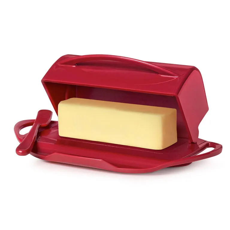 Red Butterie Flip-Top Butter Dish 3 Red Butterie Flip-Top Butter Dish