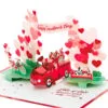 Hallmark Special Delivery 3D Pop-Up Valentine's Day Card -Hallmark popular shop Red Truck With Flowers 3D PopUp Valentines Day Card 1299IAV6066 01