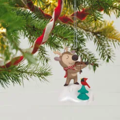 Hallmark Festive Fiddler Musical Ornament -Hallmark popular shop Reindeer Playing Violin Musical Keepsake Ornament 2199QGO2937 02