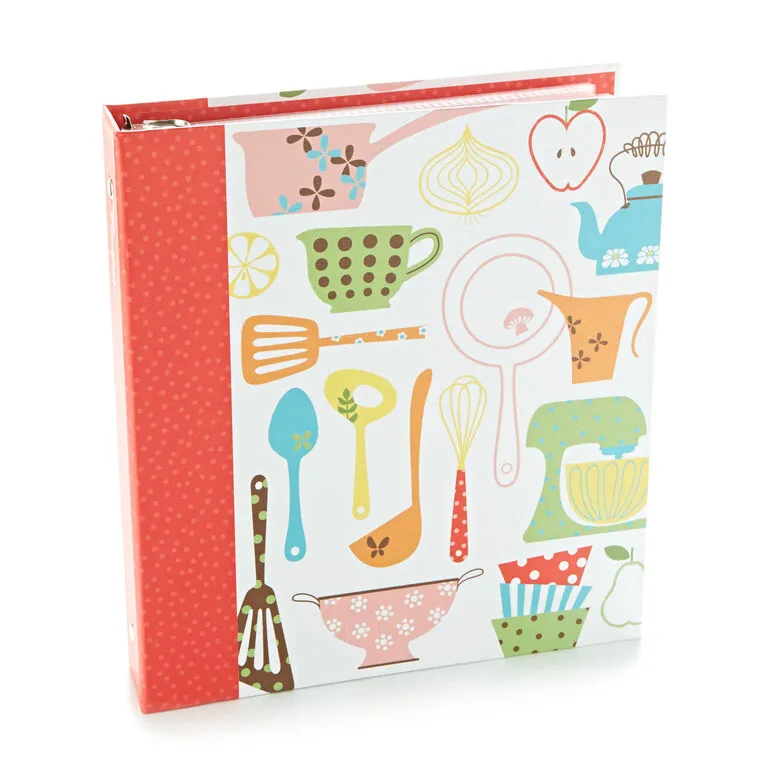 Hallmark Retro Recipe Organizer Binder 3 Hallmark Retro Recipe Organizer Binder