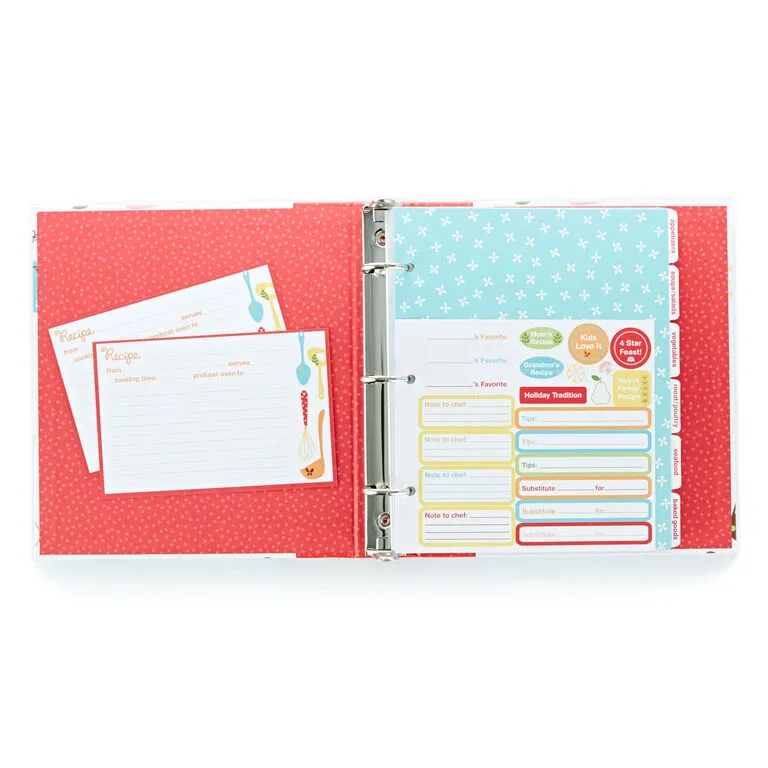 Hallmark Retro Recipe Organizer Binder 4 Hallmark Retro Recipe Organizer Binder - Image 2