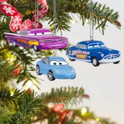 Hallmark Mini Disney/Pixar Cars Radiator Springs Pals Ornaments, Set Of 3 -Hallmark popular shop Sally Doc Hudson Ramone Cars Keepsake Ornaments 2999QXM9297 02