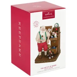 Hallmark The Artist At Work Special Edition Exclusive Ornament -Hallmark popular shop Santa at Work Keepsake Ornament 4999QGO2827 04