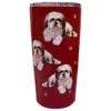 E&S Pets Shih Tzu Stainless Steel Tumbler, 20 Oz. -Hallmark popular shop Shih Tzu on Dark Red Stainless Steel Tumbler 11587 01
