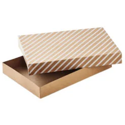 Hallmark Snowflakes And Stripes 12-Pack Designed Brown Shirt Boxes -Hallmark popular shop Snowflakes and Stripes 12Pack Designed Shirt Boxes 5XBC1123 04