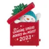 Hallmark Smiles Across The Miles 2023 Recordable Sound Ornament -Hallmark popular shop Snowman in Red Present Keepsake Ornament 2499QGO2619 01