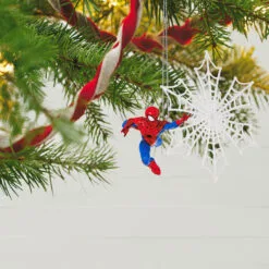 Hallmark Marvel Spider-Man Spidey Spins A Snowflake Ornament -Hallmark popular shop Spiderman Snowflake Keepsake Ornament 1999QXI7467 02