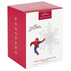Hallmark Marvel Spider-Man Spidey Spins A Snowflake Ornament -Hallmark popular shop Spiderman Snowflake Keepsake Ornament 1999QXI7467 04