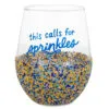 Hallmark Sprinkle Dip Wine Glass, 16 Oz. 2 Hallmark Sprinkle Dip Wine Glass, 16 Oz. -Hallmark popular shop Sprinkles Celebration Beaded Wine Glass 1BID1098 01