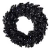 Hallmark Black Pre-Lit Wreath, 30" 2 Hallmark Black Pre-Lit Wreath, 30" -Hallmark popular shop Star Galaxy Black Artificial Wreath With Lights 1QSB6306 01