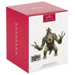 Hallmark Star Wars: The Book Of Boba Fett™ Riding Into The Battle Ornament -Hallmark popular shop Star Wars Boba Fett on Rancor Keepsake Ornament 2499QXI7087 04