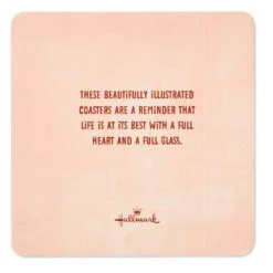 Hallmark Stop And Smell The Rosé: 20 Coasters Celebrating Friends (And Wine) Book -Hallmark popular shop Stop and Smell the Ros Book With Coasters 1BOK1574 02