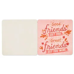 Hallmark Stop And Smell The Rosé: 20 Coasters Celebrating Friends (And Wine) Book -Hallmark popular shop Stop and Smell the Ros Book With Coasters 1BOK1574 04