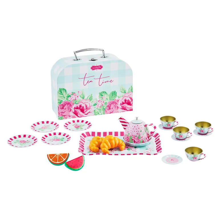 Mud Pie Tea Party Play Toy Set, 19 Pieces 3 Mud Pie Tea Party Play Toy Set, 19 Pieces