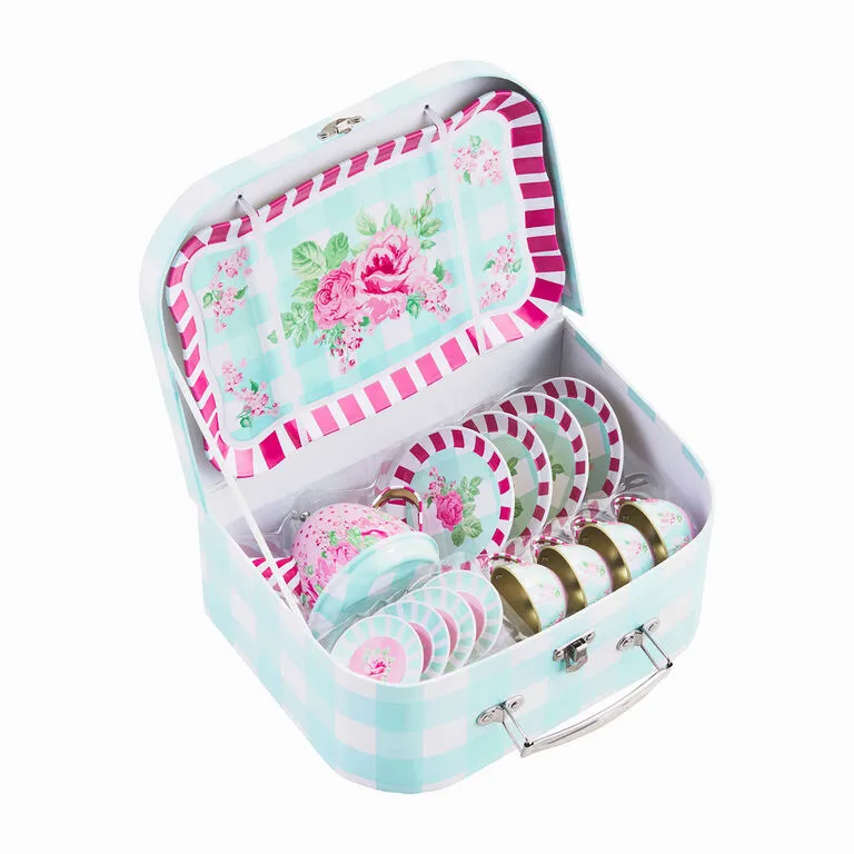 Mud Pie Tea Party Play Toy Set, 19 Pieces 4 Mud Pie Tea Party Play Toy Set, 19 Pieces - Image 2