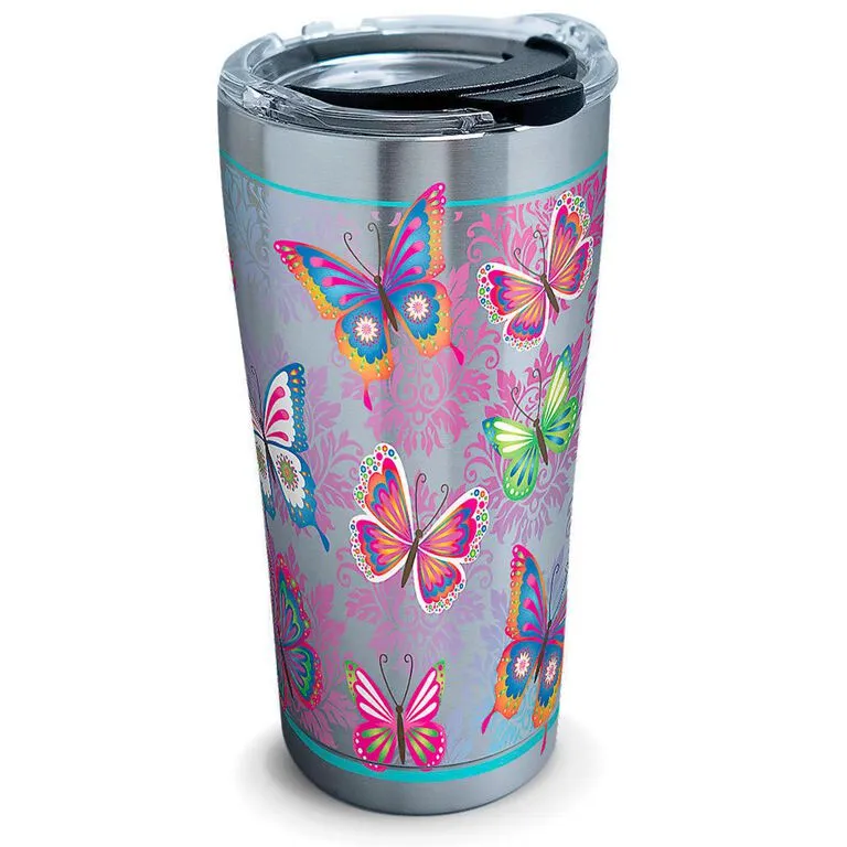 Tervis® Butterflies Stainless Steel Tumbler, 20 Oz. 3 Tervis® Butterflies Stainless Steel Tumbler, 20 Oz.