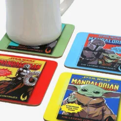 Star Wars: The Mandalorian Comic Book Cover Coasters, Set Of 4 -Hallmark popular shop The Mandalorian Coaster Set 17446 03