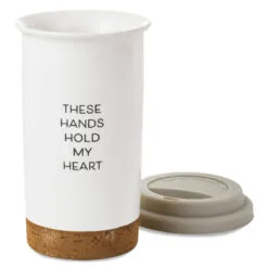 Hallmark These Hands Hold My Heart Ceramic Travel Mug, 12.5 Oz. 10 Hallmark These Hands Hold My Heart Ceramic Travel Mug, 12.5 Oz. -Hallmark popular shop These Hands Hold My Heart Travel Mug With Paints 1BBY4852 04