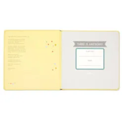 Hallmark Three Is Awesome! Birthday Book -Hallmark popular shop Three Is Awesome Birthday Book 1BOK1518 03