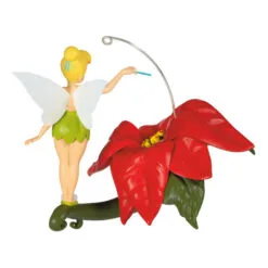 Hallmark Disney Tinker Bell Pixie-Dusted Poinsettia Ornament -Hallmark popular shop Tinker Bell on Flower Keepsake Ornament 2099QXD6637 06