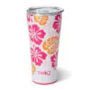 Swig Island Bloom Stainless Steel Tumbler, 32 Oz. -Hallmark popular shop Tropical Flowers on White Insulated Drinking Glass S102C32PI 01