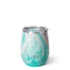 Swig Wanderlust Stainless Steel Stemless Wine Glass, 14 Oz. -Hallmark popular shop TurquoiseGold Marble Insulated Wine Cup With Lid S102C14WL 01