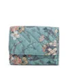 Vera Bradley RFID Riley Compact Wallet In Sunlit Garden Sage -Hallmark popular shop Vera Bradley Green Floral Pattern Small Wallet 2842916046 01